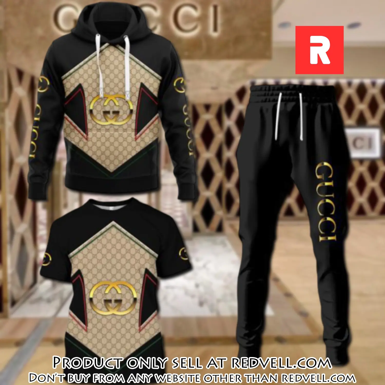 Gucci luxury brand combo tshirt hoodie long pants set trending 24 outfit sport lcs1037 rv4453492